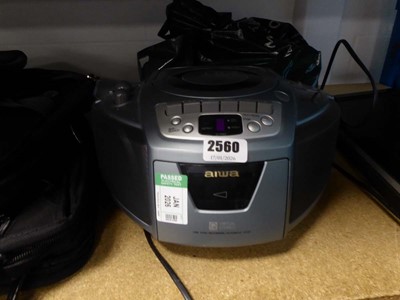 Lot 2560 - AIW portable cd player along with a Polaroid...