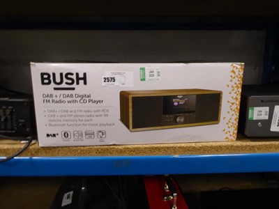 Lot 2575 - Boxed Bush DAB digital fm radio and cd player