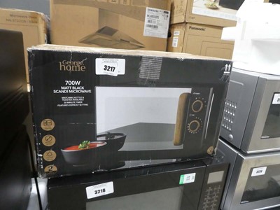 Lot 3217 - George Home 700w matt black microwave