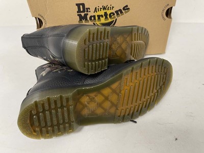 Lot Dr Martens Air Wair black floral boots size...