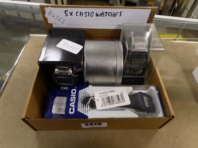 Lot 2478 - Five Casio watches