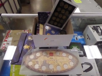 Lot 2486 - Box containing various commemorative coin sets