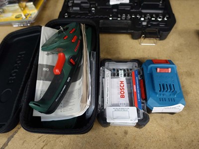 Lot 4501 - Bosch Isio cordless shrub with Bosch pro...