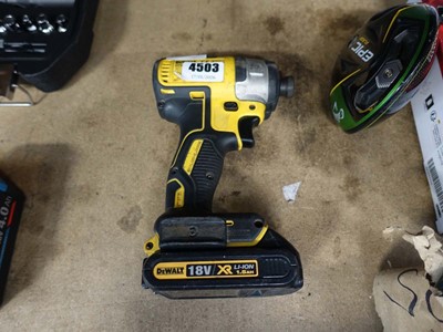 Lot 4503 - DeWalt drill with battery