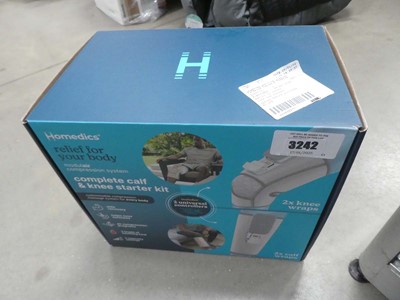 Lot 3242 - Homedics complete calf and knee starter kit