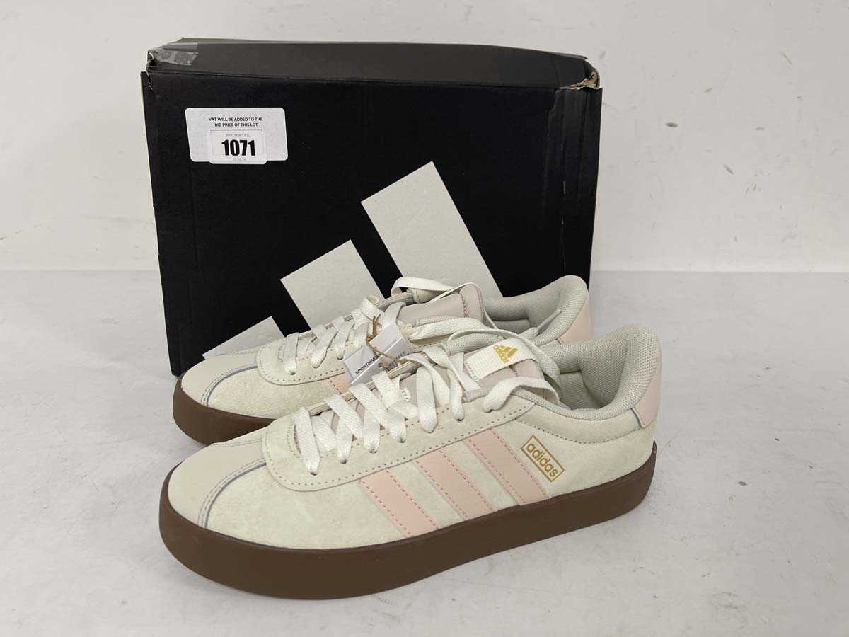 Lot Adidas vl court 3.0 trainers in pink size UK7 -...