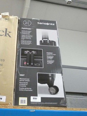 Lot 3257 - Large hard shell Samsonite suitcase in box