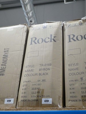 Lot 3259 - The Rock 3 piece suitcase set in box