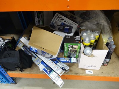 Lot 4536 - Under bay of items to include Bonaire tyre...