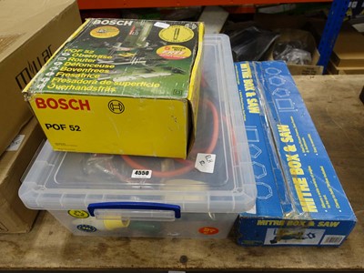 Lot 4550 - Bosch POF52 router plus a crate containing...
