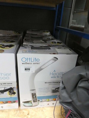 Lot 3277 - 5x Ottlite wireless charging LED lamps