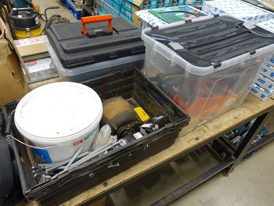 Lot 4565 - 3 boxes containing Black and Decker drill, raw...