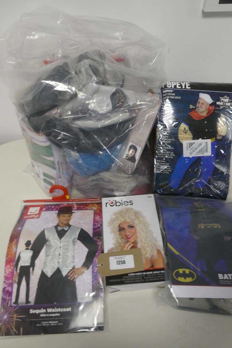 Lot 1256 - Bag of adults mixed dressing up outfits incl....