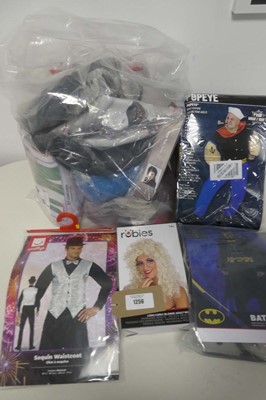 Lot 1256 - Bag of adults mixed dressing up outfits incl....