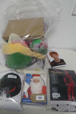 Lot 1258 - Bag of mixed adults dressing up costumes incl....