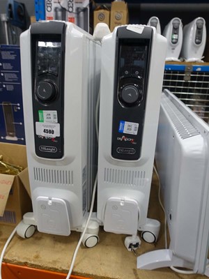 Lot 4590 - 2 De'Longhi Dragon Pro oil filled radiators