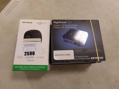 Lot 2599 - Nighthawk M1GB LTE mobile router, along with...