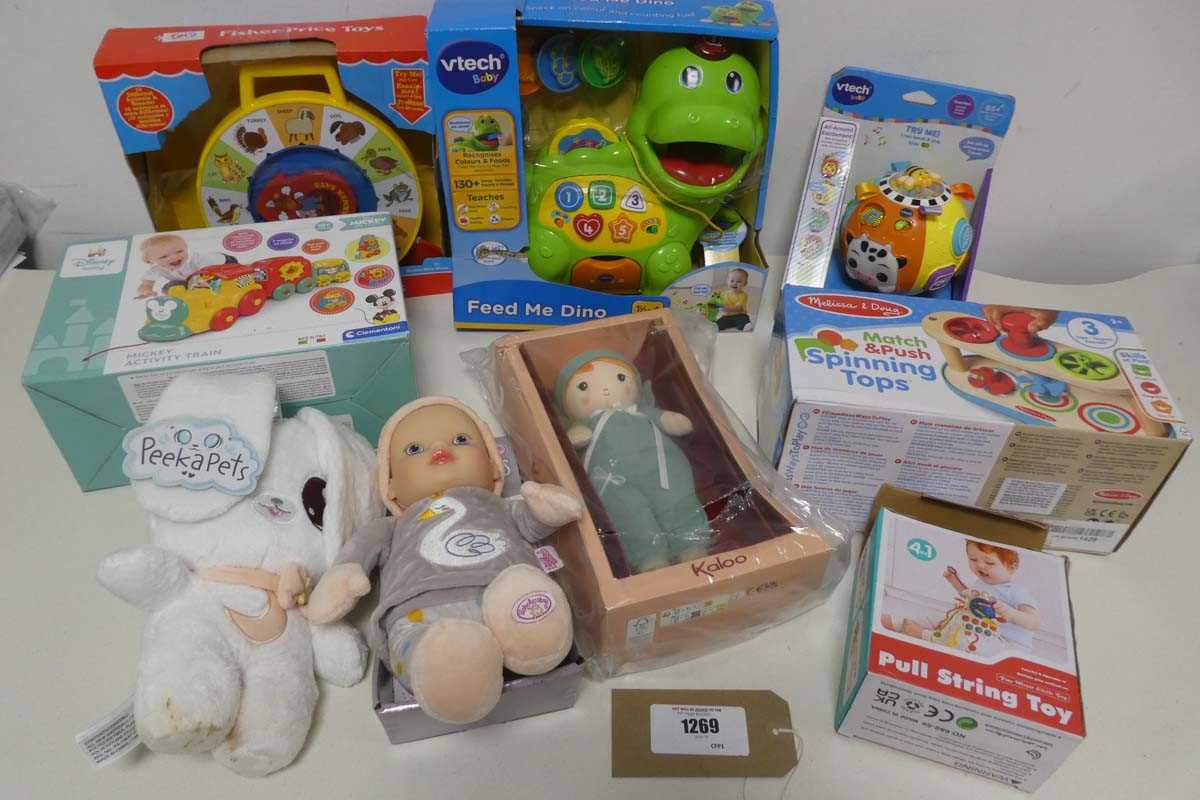 Lot 1269 - Selection of baby toys incl. Fisher Price See...