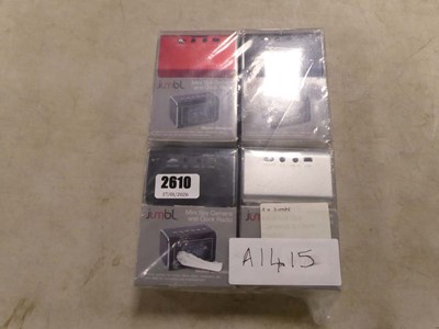 Lot 2610 - Four Jumbl infrared spy cameras & clock radios