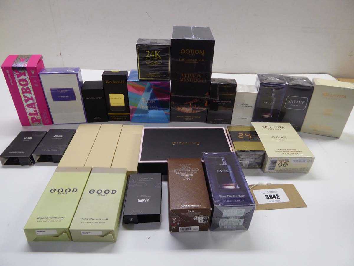 Lot 25 assorted fragrances including Zara, Thomson...