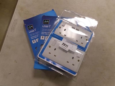 Lot 2611 - Selection of double 13amp switched sockets...