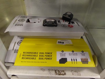 Lot 2613 - Selection of rechargeable dual power lights
