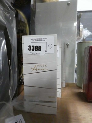 Lot 3388 - 3 Musk Eau De Perfumes 100ml