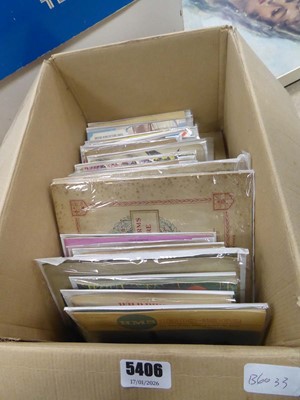 Lot 5406 - Box containing quantity of cigarette and tea...