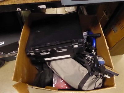 Lot 2630 - Box containing various items including printer,...