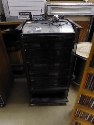 Lot 2632 - Technics Music system in a cabinet including a...