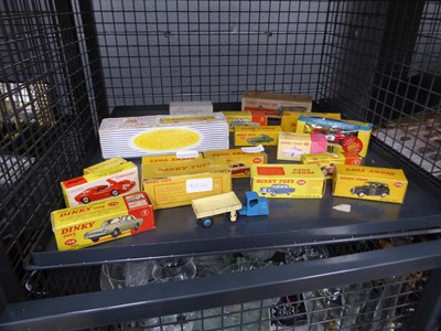 Lot 5445 - Cage containing boxed Dinky cars
