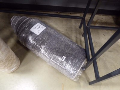 Lot 5452 - Grey carpet runner 123 x 26in