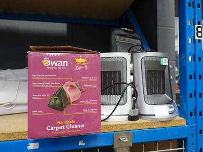 Lot 4680 - Three electric fan heaters plus a Swan hand...