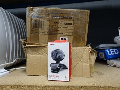 Lot 4682 - Two boxes of Trust webcams