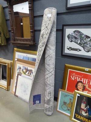 Lot 5233 - Silver diamond patterned carpet