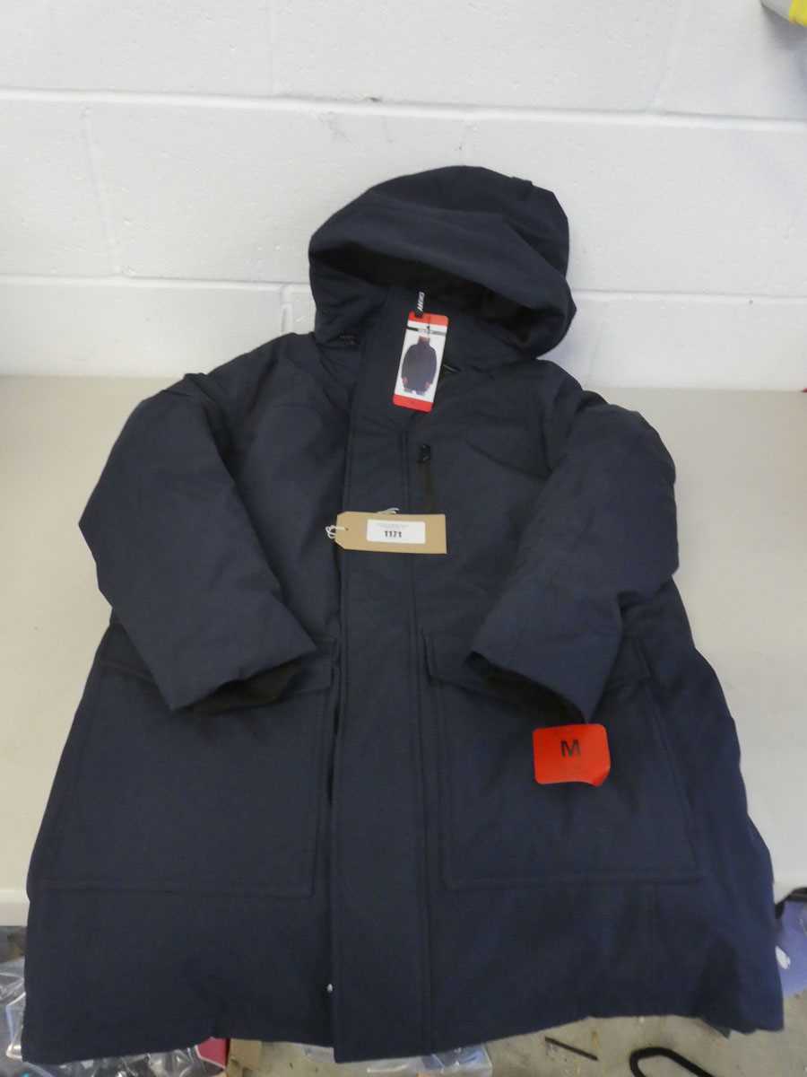 Lot A men's hooded coat by DKNY in navy ( size M).