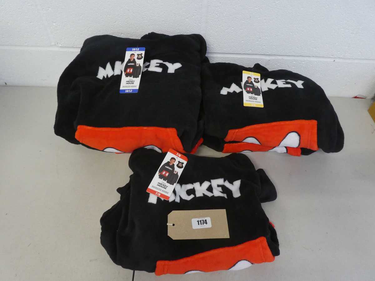 Lot x5 kids Mickey Mouse oversized hoodies ( x2...