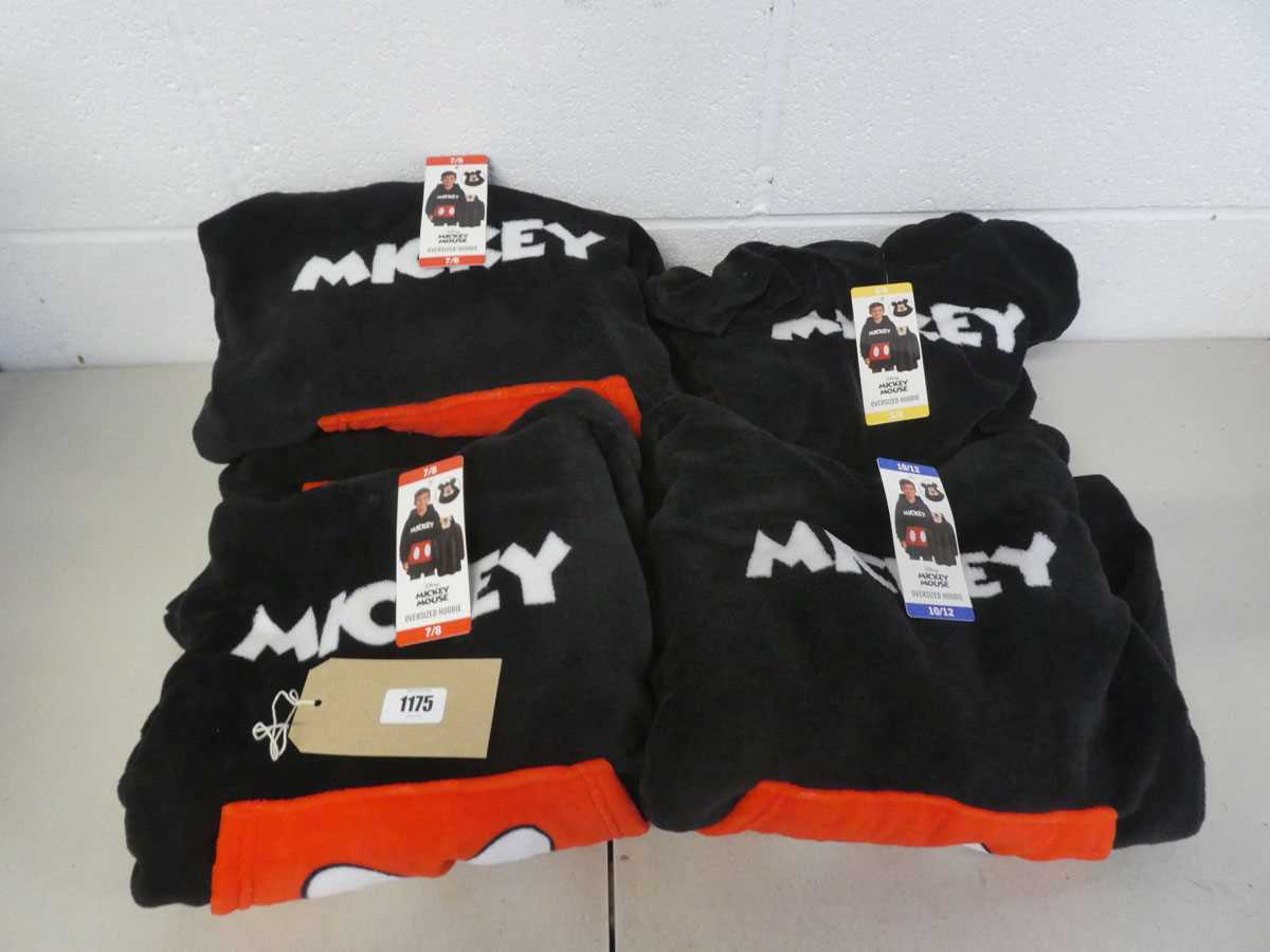 Lot x5 kids Mickey Mouse oversized hoodies ( x3...