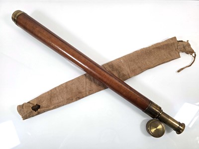 Lot 112 - A late 19th century single drawer brass...