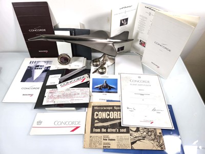 Lot 119 - A group of Concorde collectables including a...