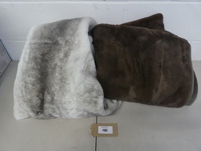 Lot A bag containing x2 throws by Mon Chateau