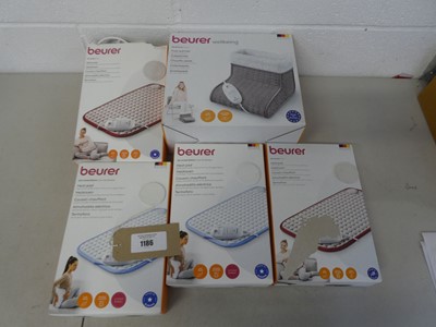 Lot A bag containing x4 Beurer heat pads and x1...