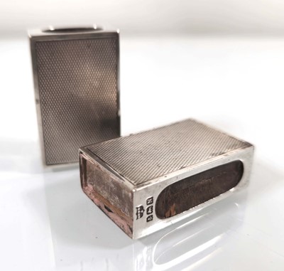 Lot 206 - A pair of George VIsilver matchbox sleeves,...