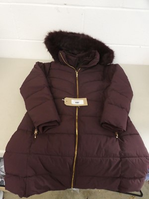 Lot A Halston coat in wine/burgundy ( size M)