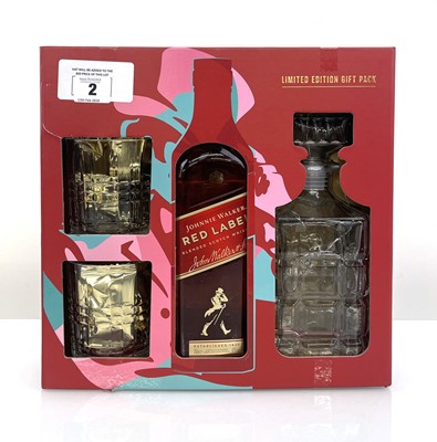 Lot 2 - A Gift set of Johnnie Walker Red Label blended...