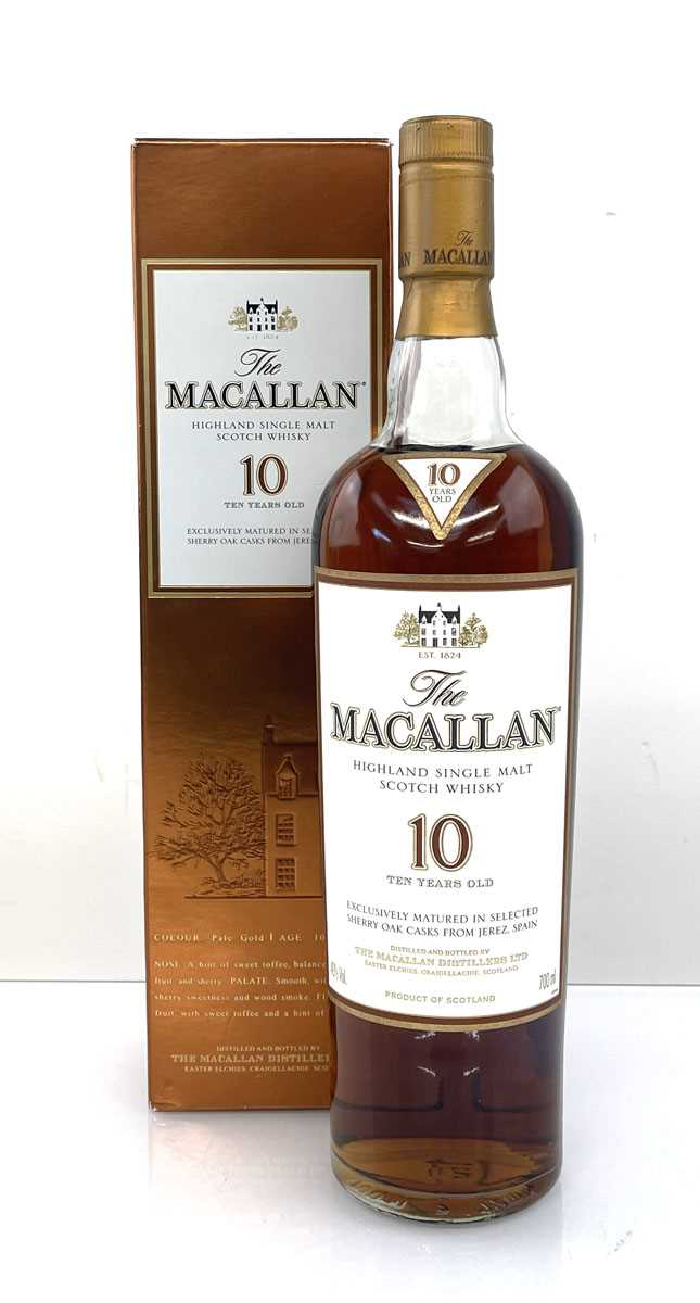 Lot 4 - A bottle of the MACALLAN 10 Ten year old...