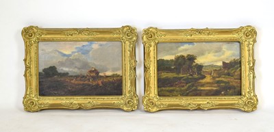 Lot 70 - 19th Century School, Farm labourers in a field,...