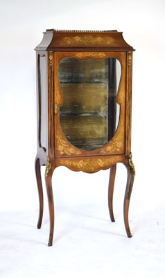 Lot 30 - A Sheraton Revival display cabinet or vitrine,...
