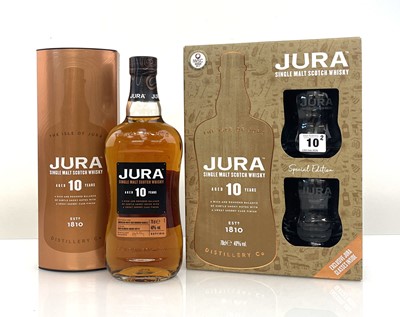 Lot 10 - 2 bottles of Jura 10 year old Single Malt...