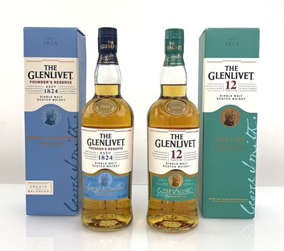 Lot 13 - 2 bottles of The Glenlivet Single Malt Scotch...